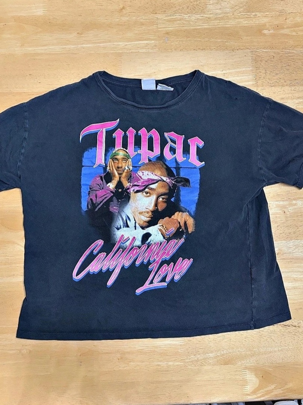 2PAC California Love Graphic Tee in Black